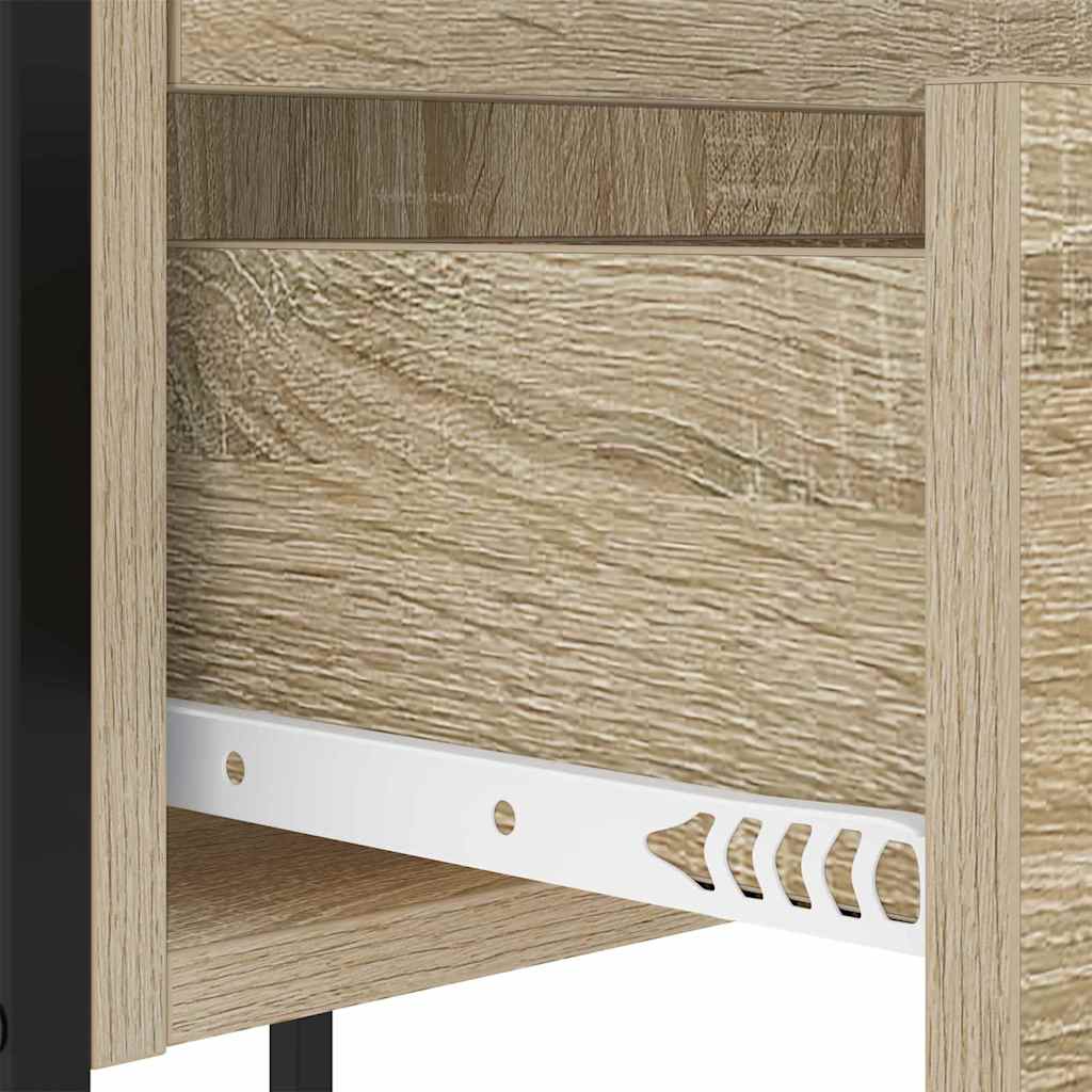 Nattbordskap 2 pcs Sonoma eik 42 x 41 x 61 cm Konstruert tre