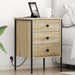 Nattbordskap 2 pcs Sonoma eik 42 x 41 x 61 cm Konstruert tre