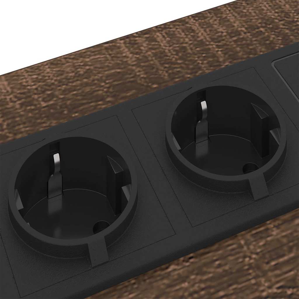 Nattbordskap 2 pcs brun eik 42 x 41 x 61 cm Konstruert tre