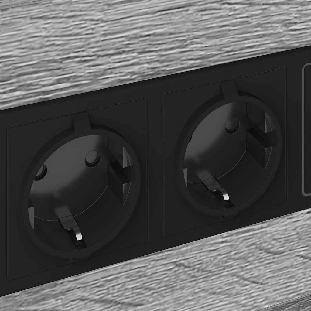 Nattbordskap 2 pcs Grå sonoma 40 x 31 x 60 cm Konstruert tre