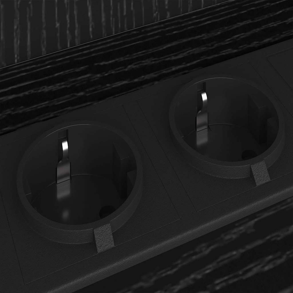 Nattbordskap Svart eik 55 x 31 x 76 cm Konstruert tre