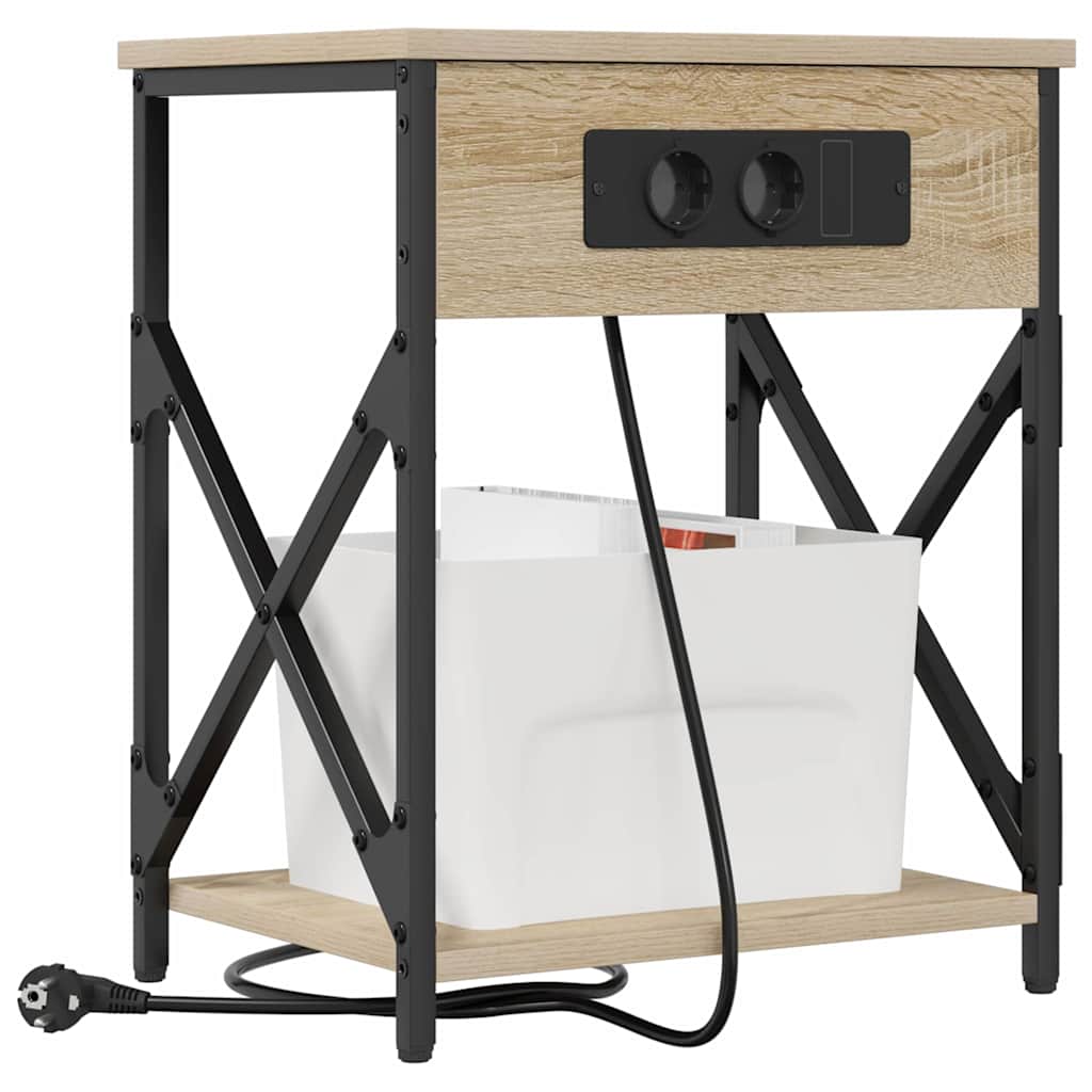 Nattbordskap Sonoma eik 41 x 31 x 51 cm Konstruert tre