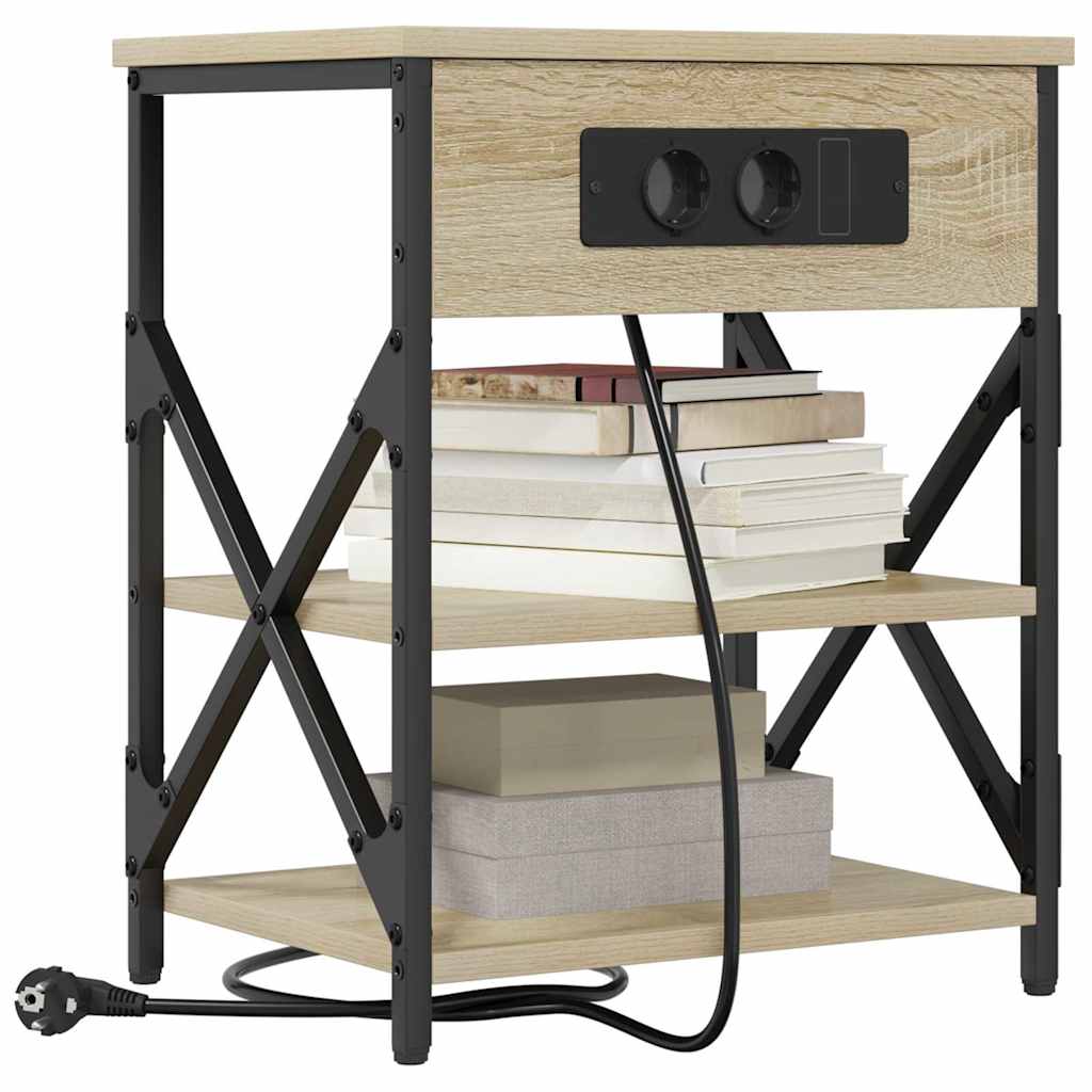 Nattbordskap Sonoma eik 41 x 31 x 51 cm Konstruert tre