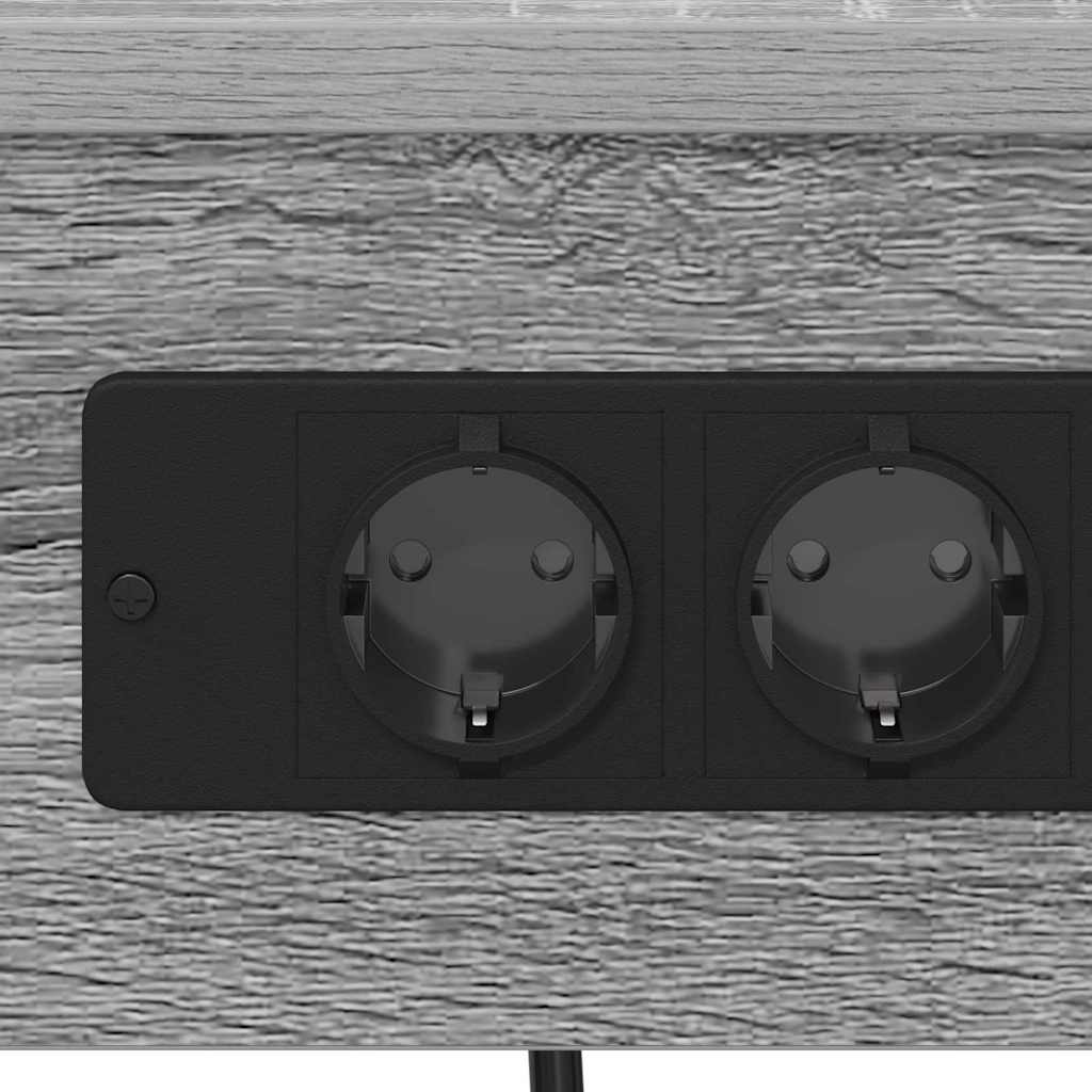 Nattbordskap 2 pcs Grå Sonoma 41 x 31 x 51 cm Konstruert tre
