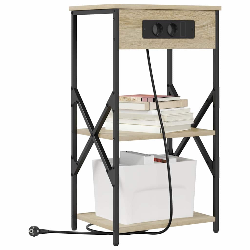 Nattbordskap Sonoma eik 41 x 31 x 76 cm Konstruert tre