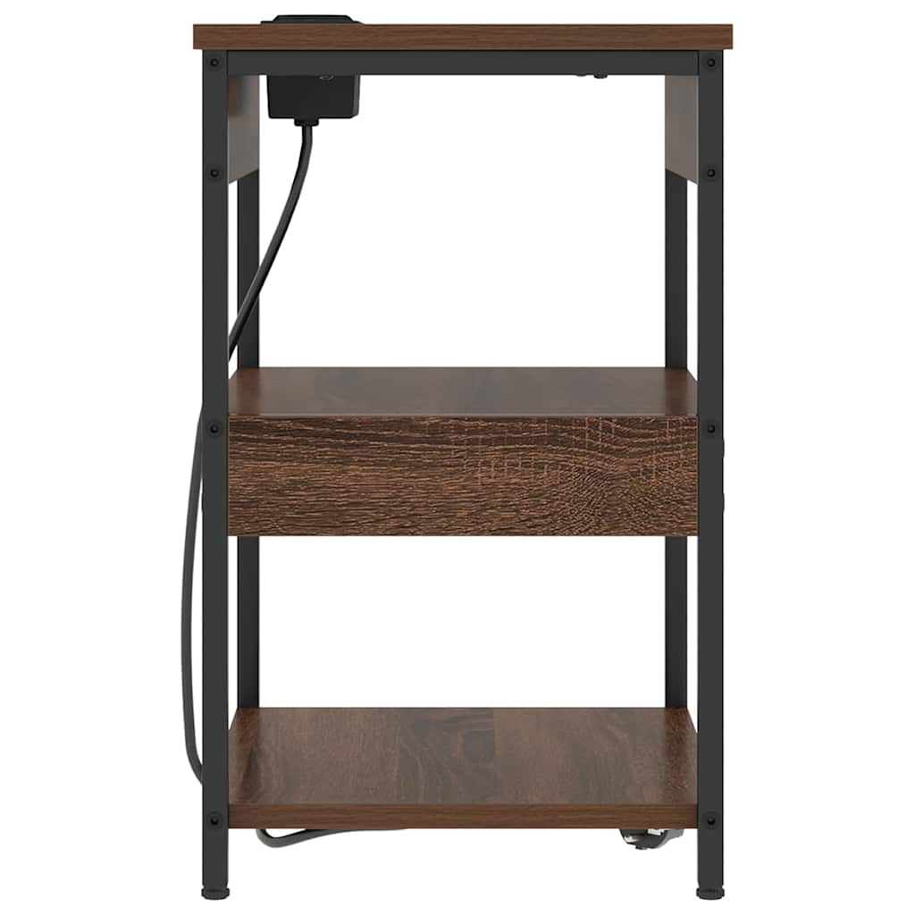 Nattbordskap Brun Eik 41 x 31 x 51 cm Konstruert tre