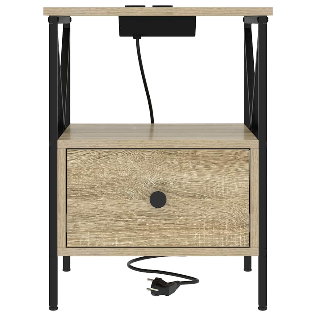 Nattbordskap Sonoma eik 41,5 x 40,5 x 55 cm Konstruert tre