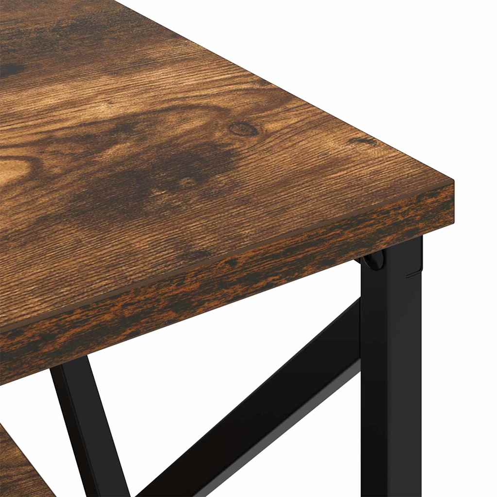 Nattbordskap Røkt eik 41,5 x 40,5 x 55 cm Konstruert tre