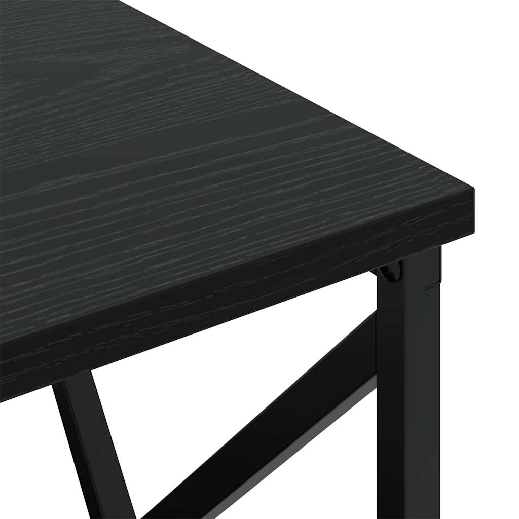 Nattbordskap 2 pcs Svart Eik 40 x 31 x 60 cm Konstruert tre