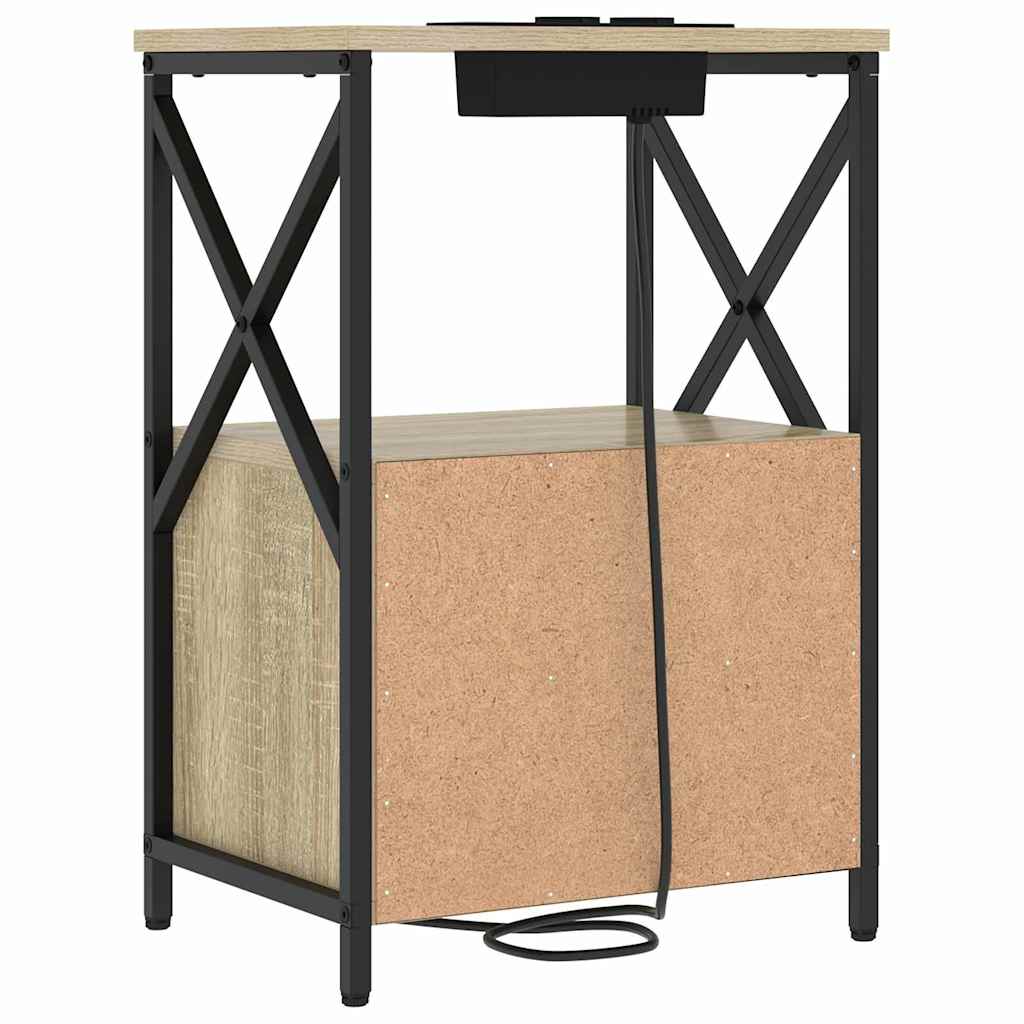 Nattbordskap Sonoma eik 40 x 31 x 60 cm Konstruert tre