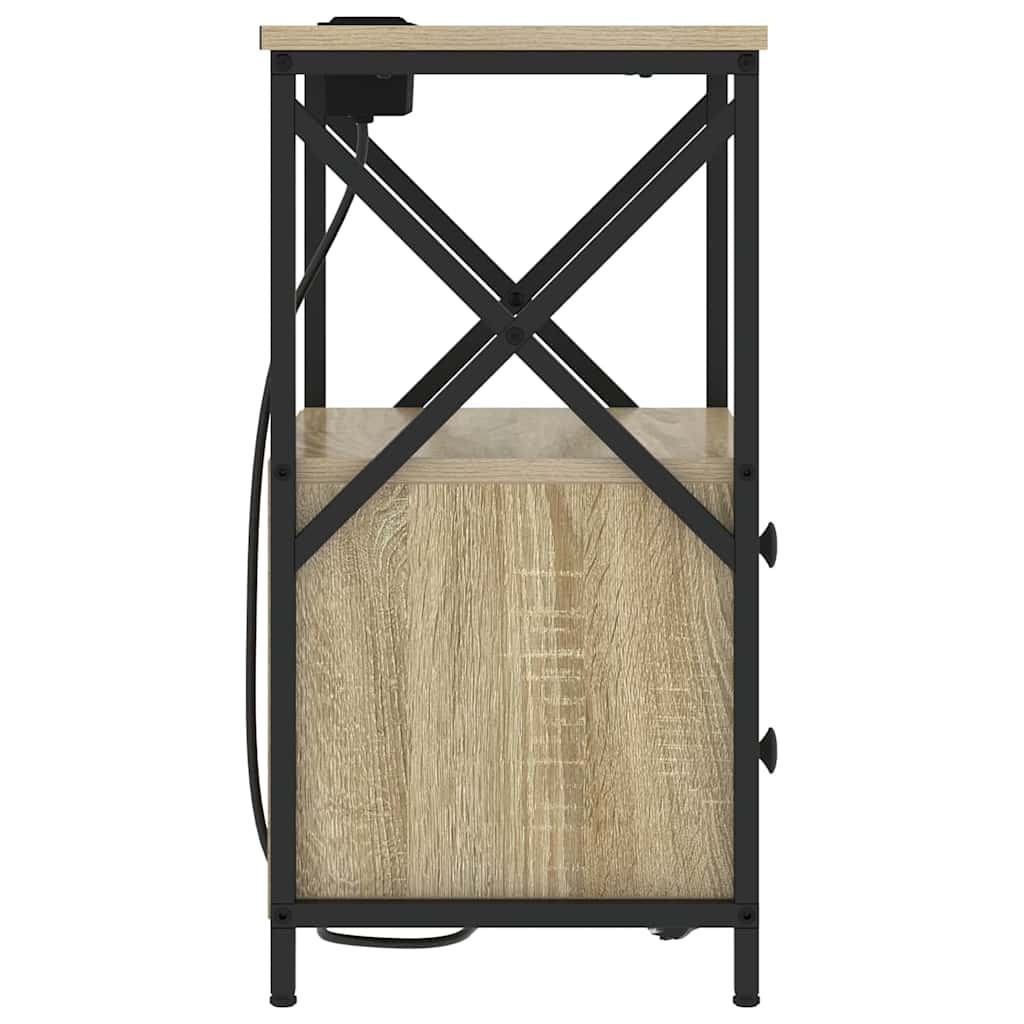 Nattbordskap Sonoma eik 40 x 31 x 60 cm Konstruert tre