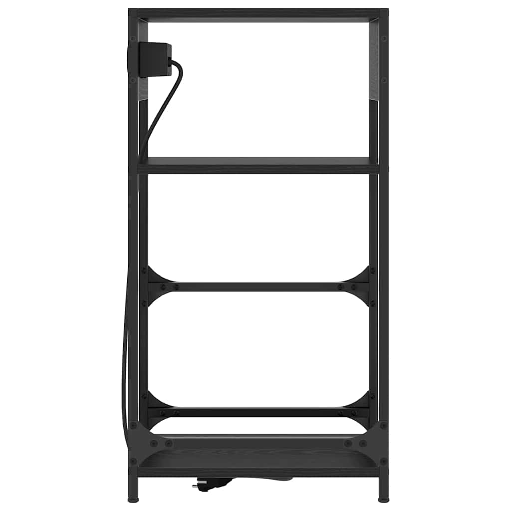 Nattbordskap Svart Eik 40 x 27 x 76 cm Konstruert tre