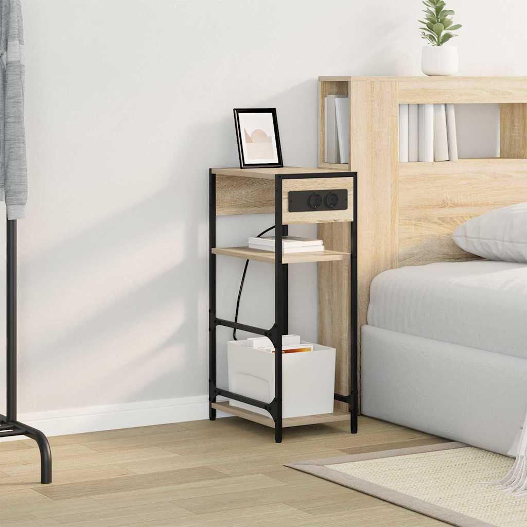 Nattbordskap Sonoma eik 40 x 27 x 76 cm Konstruert tre