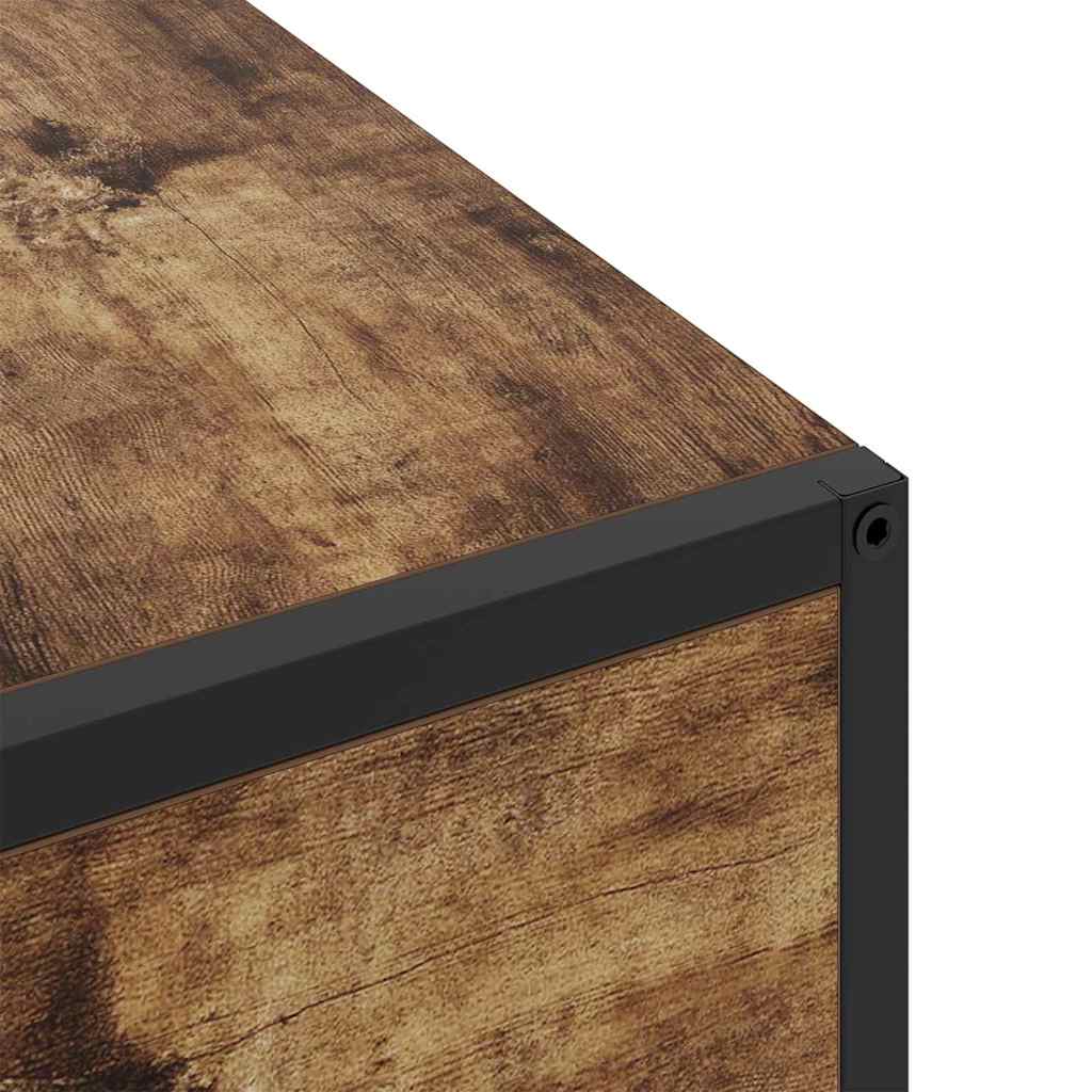 Nattbordskap Røkt eik 40 x 27 x 76 cm Konstruert tre
