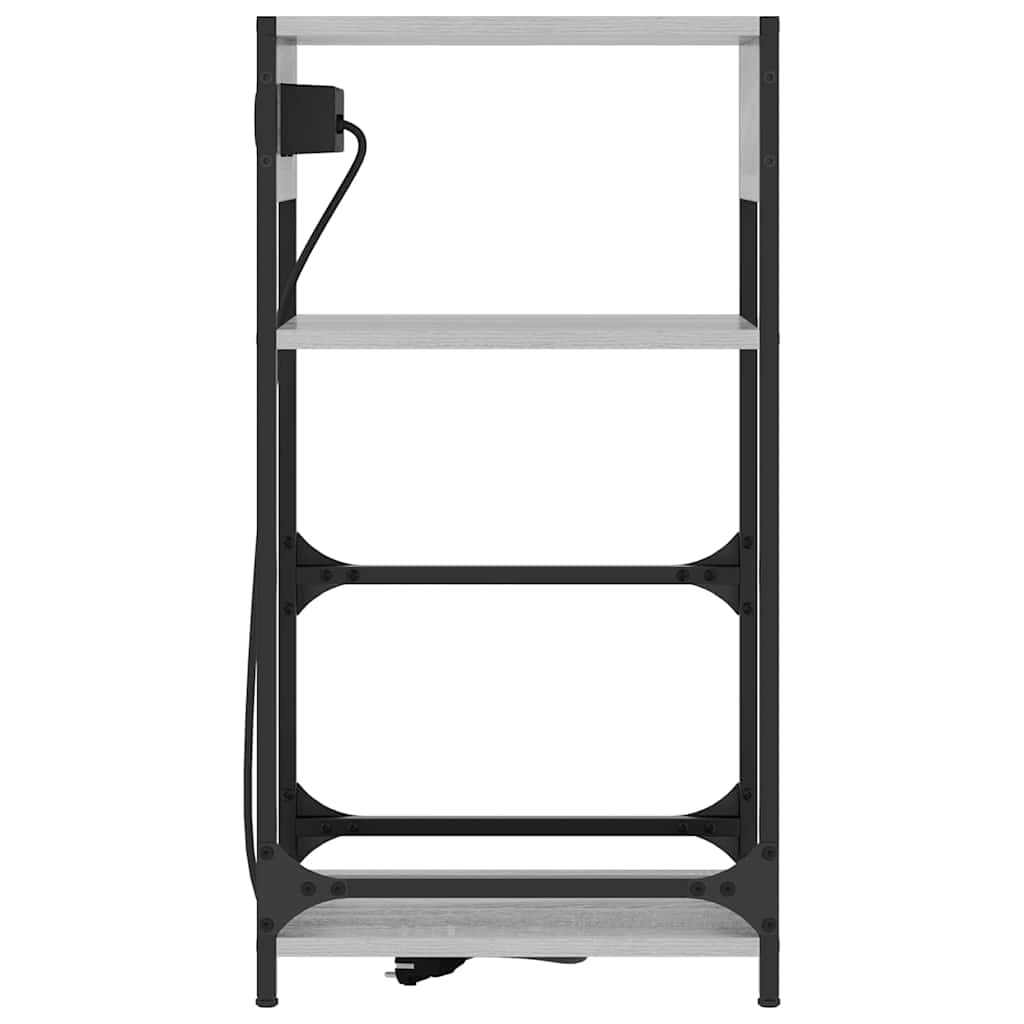 Nattbordskap Grå sonoma 40 x 27 x 76 cm Konstruert tre