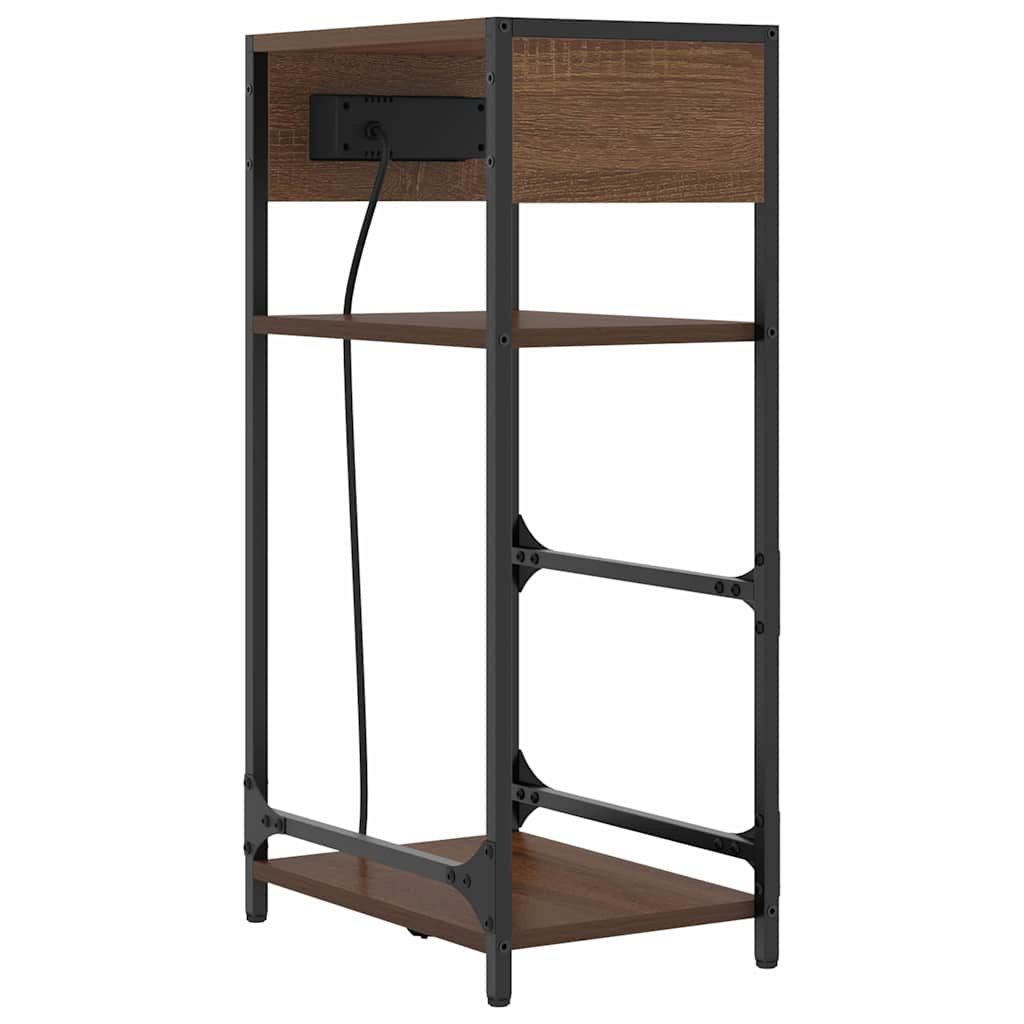 Nattbordskap Brun Eik 40 x 27 x 76 cm Konstruert tre