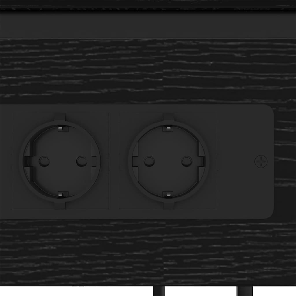 Nattbordskap Svart eik 41 x 28 x 76 cm Konstruert tre