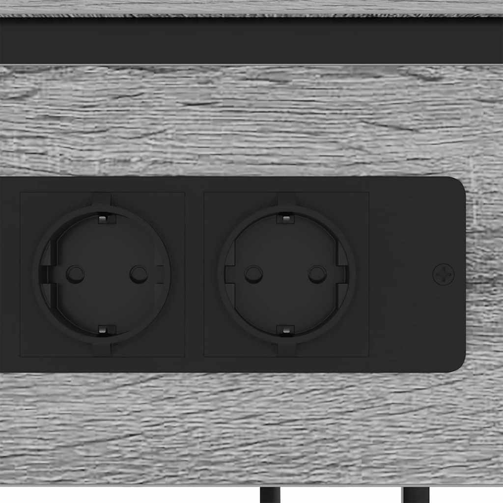 Nattbordskap Grå sonoma 41 x 28 x 76 cm Konstruert tre