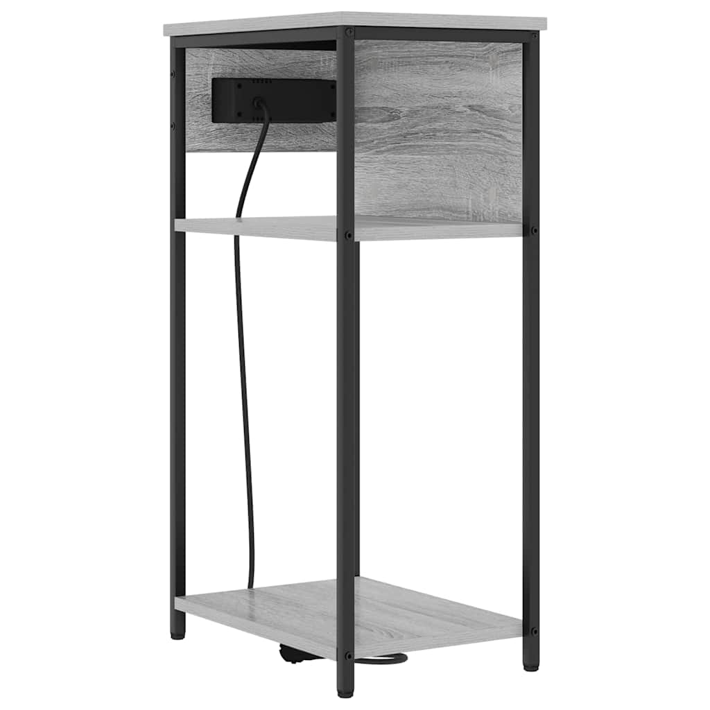 Nattbordskap Grå Sonoma 41 x 28 x 76 cm Konstruert tre