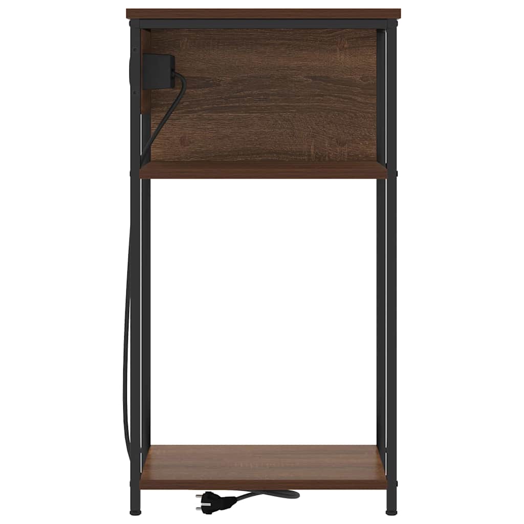 Nattbordskap Brun Eik 41 x 28 x 76 cm Konstruert tre