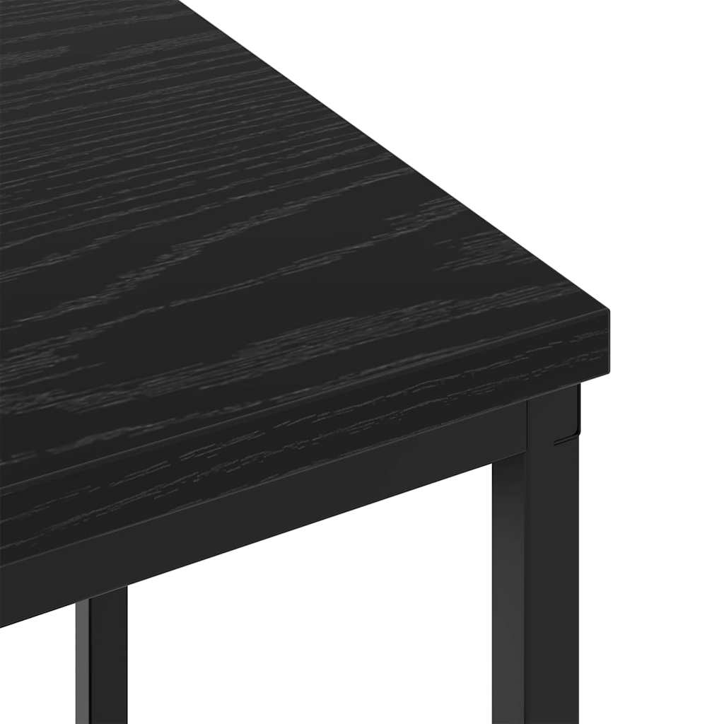 Nattbordskap Svart Eik 38 x 30 x 48 cm Konstruert tre
