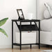 Nattbordskap Svart Eik 38 x 30 x 48 cm Konstruert tre