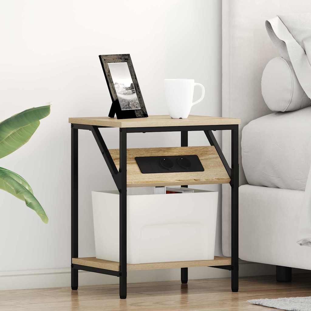 Nattbordskap Sonoma eik 38 x 30 x 48 cm Konstruert tre