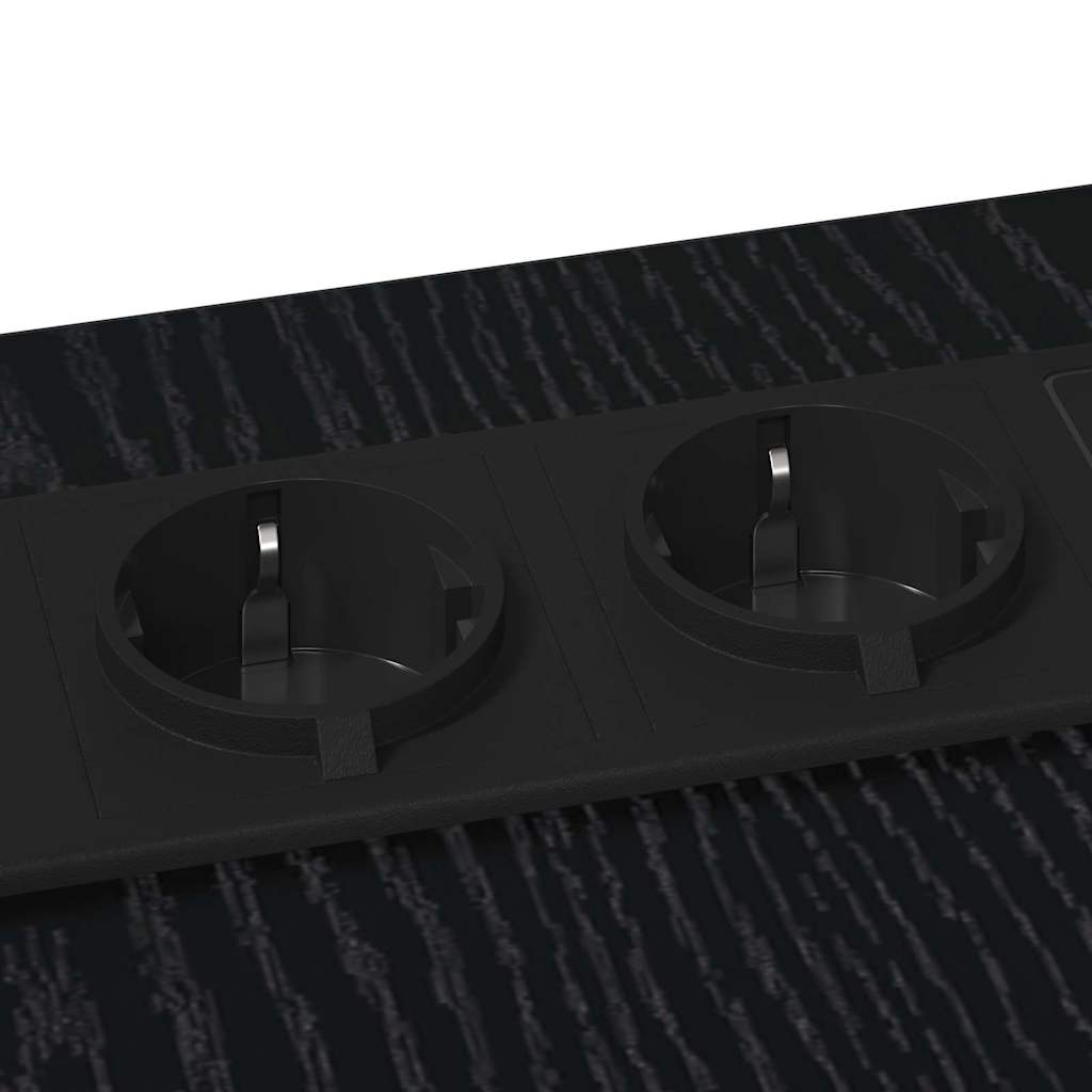 Nattbord Svart eik 41.5 x 26 x 60.5 cm Konstruert tre