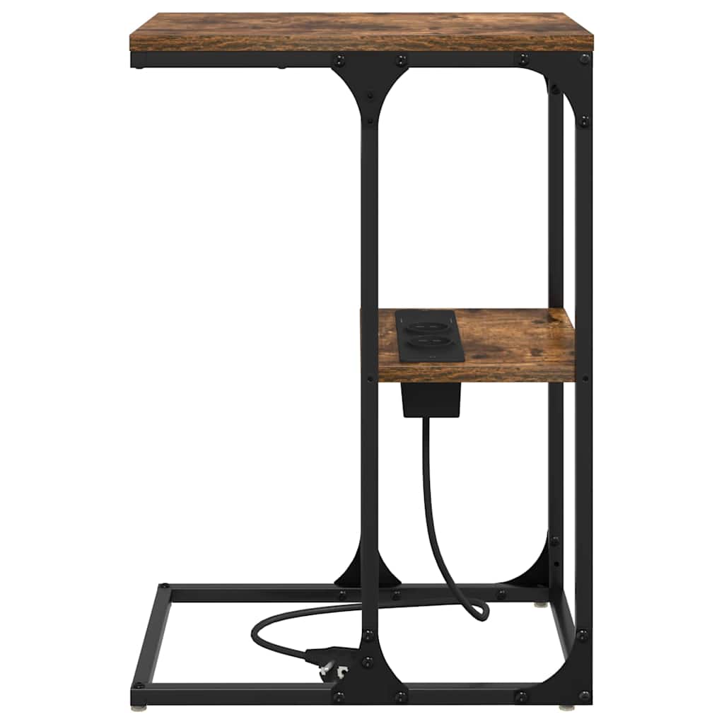 Nattbordskap Røkt eik 41,5 x 26 x 60,5 cm Konstruert tre
