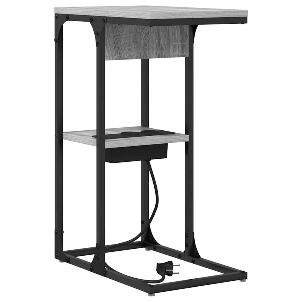 Nattbordskap Grå Sonoma 41,5 x 26 x 60,5 cm Konstruert tre
