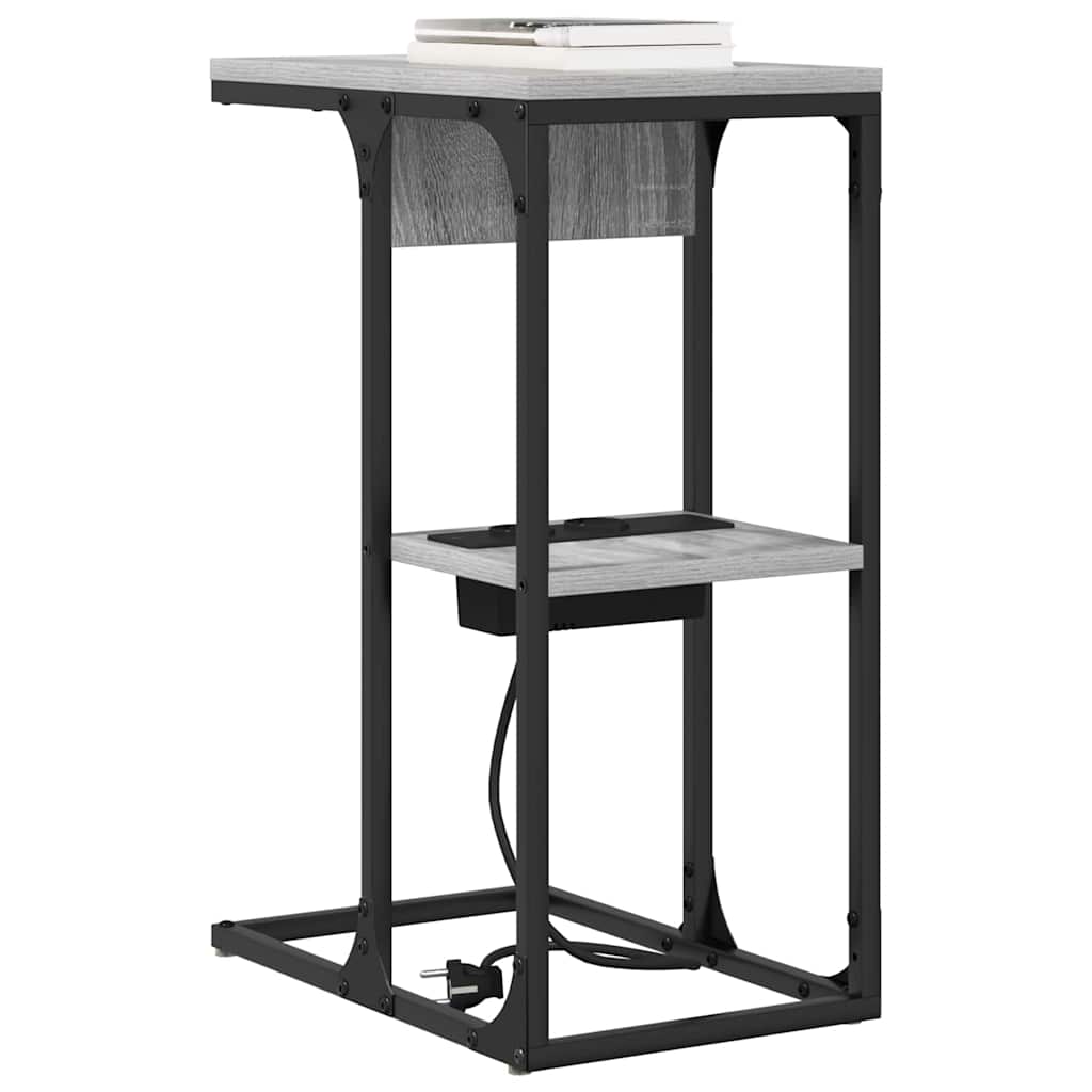 Nattbordskap Grå Sonoma 41,5 x 26 x 60,5 cm Konstruert tre