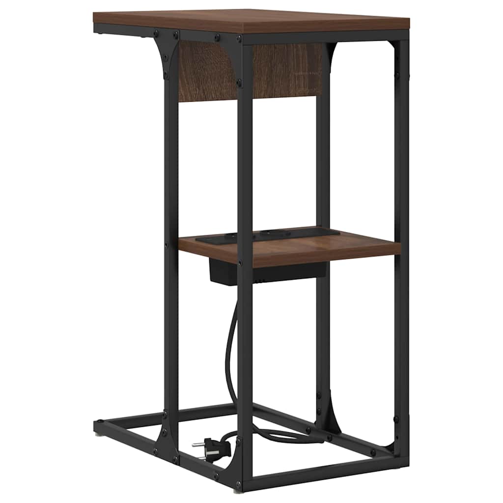 Nattbordskap Brun Eik 41,5 x 26 x 60,5 cm Konstruert tre