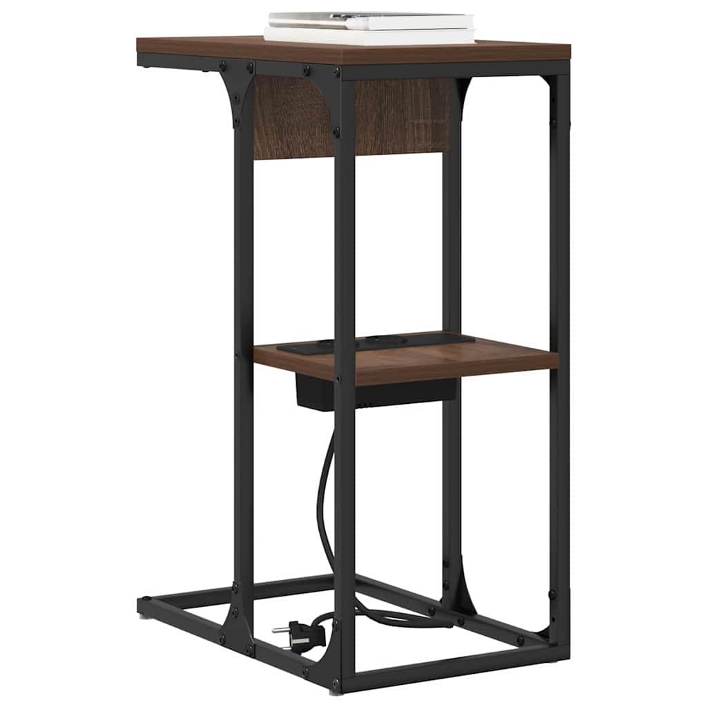 Nattbordskap Brun Eik 41,5 x 26 x 60,5 cm Konstruert tre
