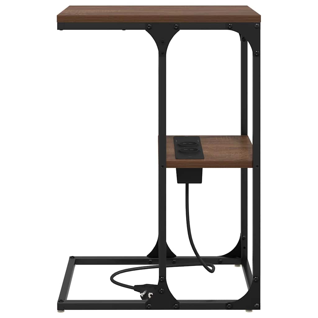 Nattbordskap Brun Eik 41,5 x 26 x 60,5 cm Konstruert tre
