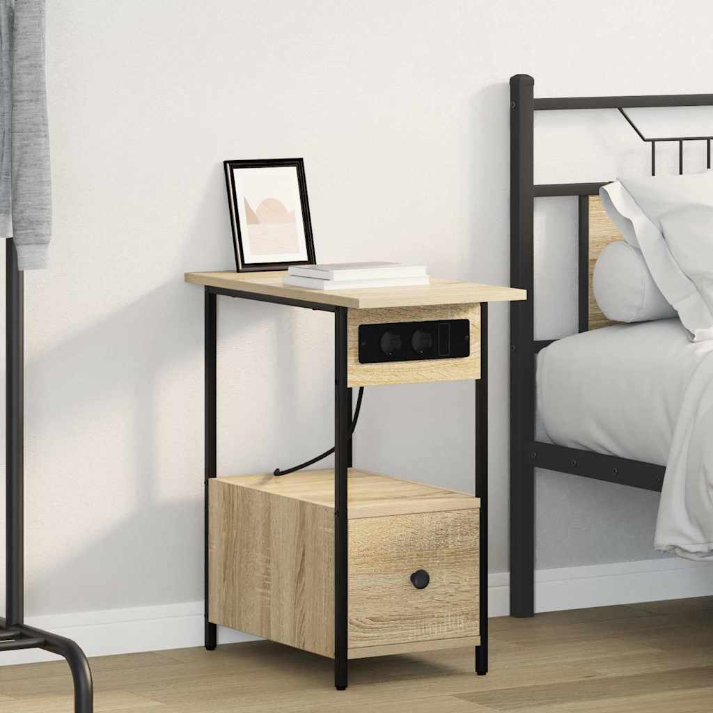 Nattbordskap Sonoma eik 60 x 30 x 61 cm Konstruert tre