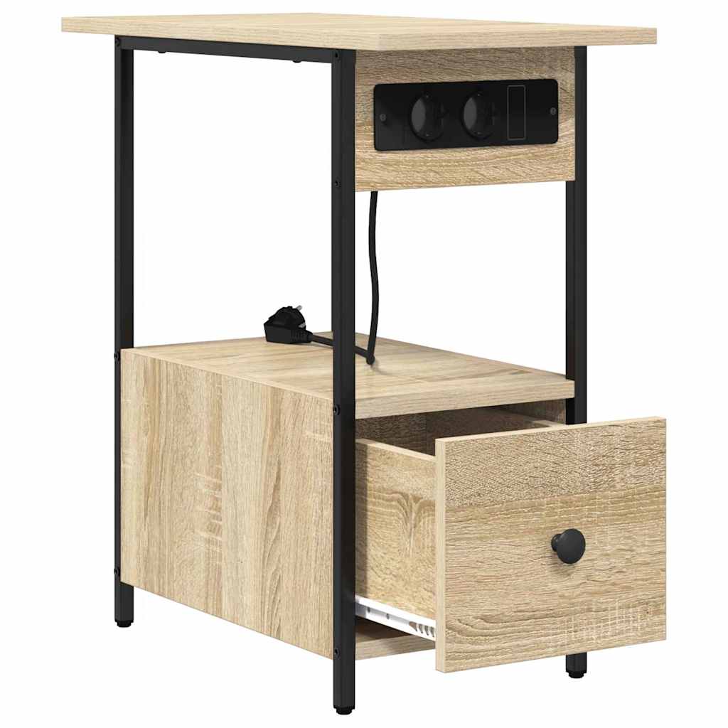 Nattbordskap Sonoma eik 60 x 30 x 61 cm Konstruert tre