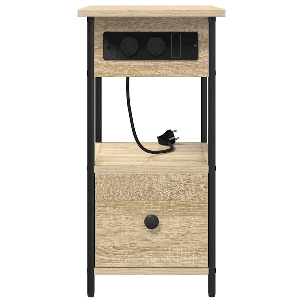 Nattbordskap Sonoma eik 60 x 30 x 61 cm Konstruert tre