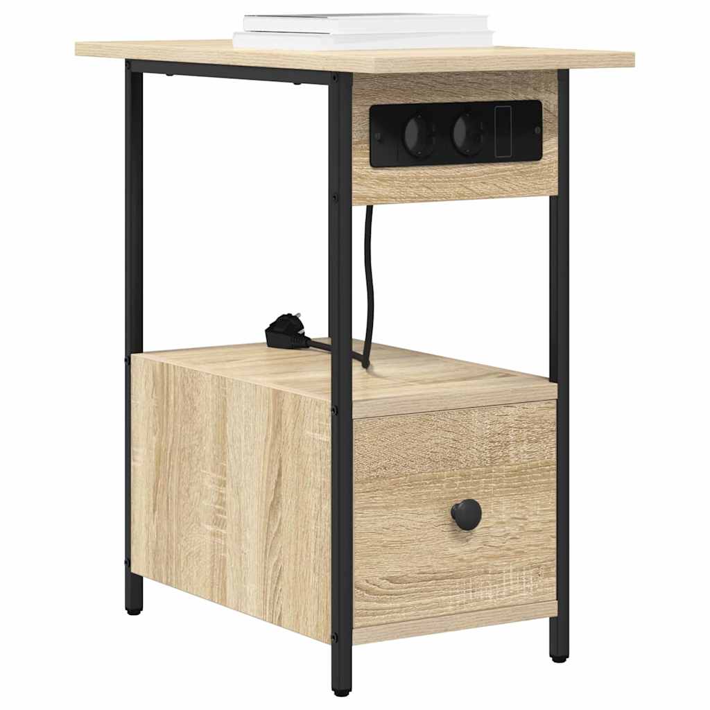 Nattbordskap Sonoma eik 60 x 30 x 61 cm Konstruert tre