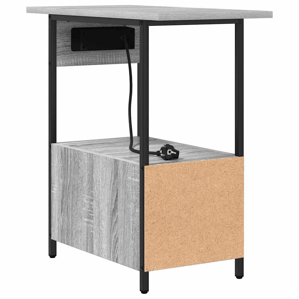 Nattbordskap Grå Sonoma 60 x 30 x 61 cm Konstruert tre