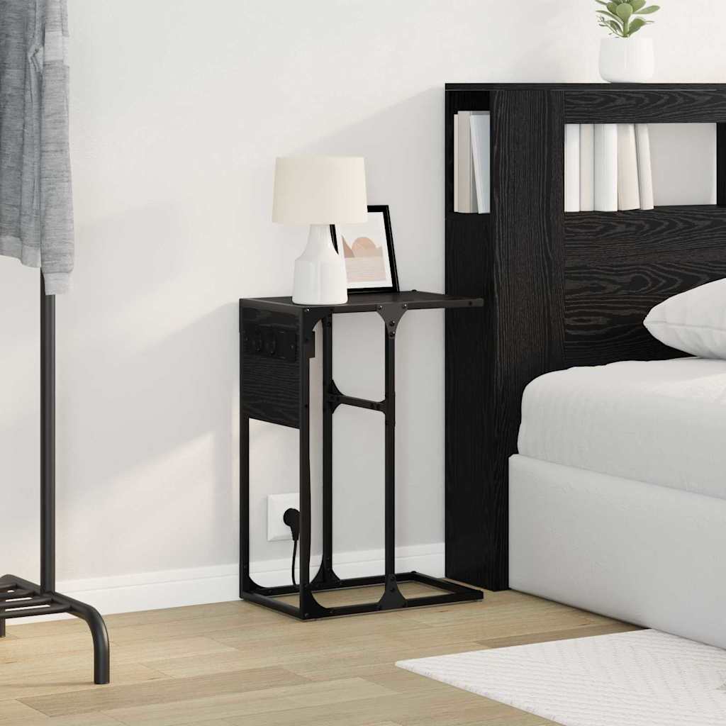 Nattbord Svart eik Konstruert tre