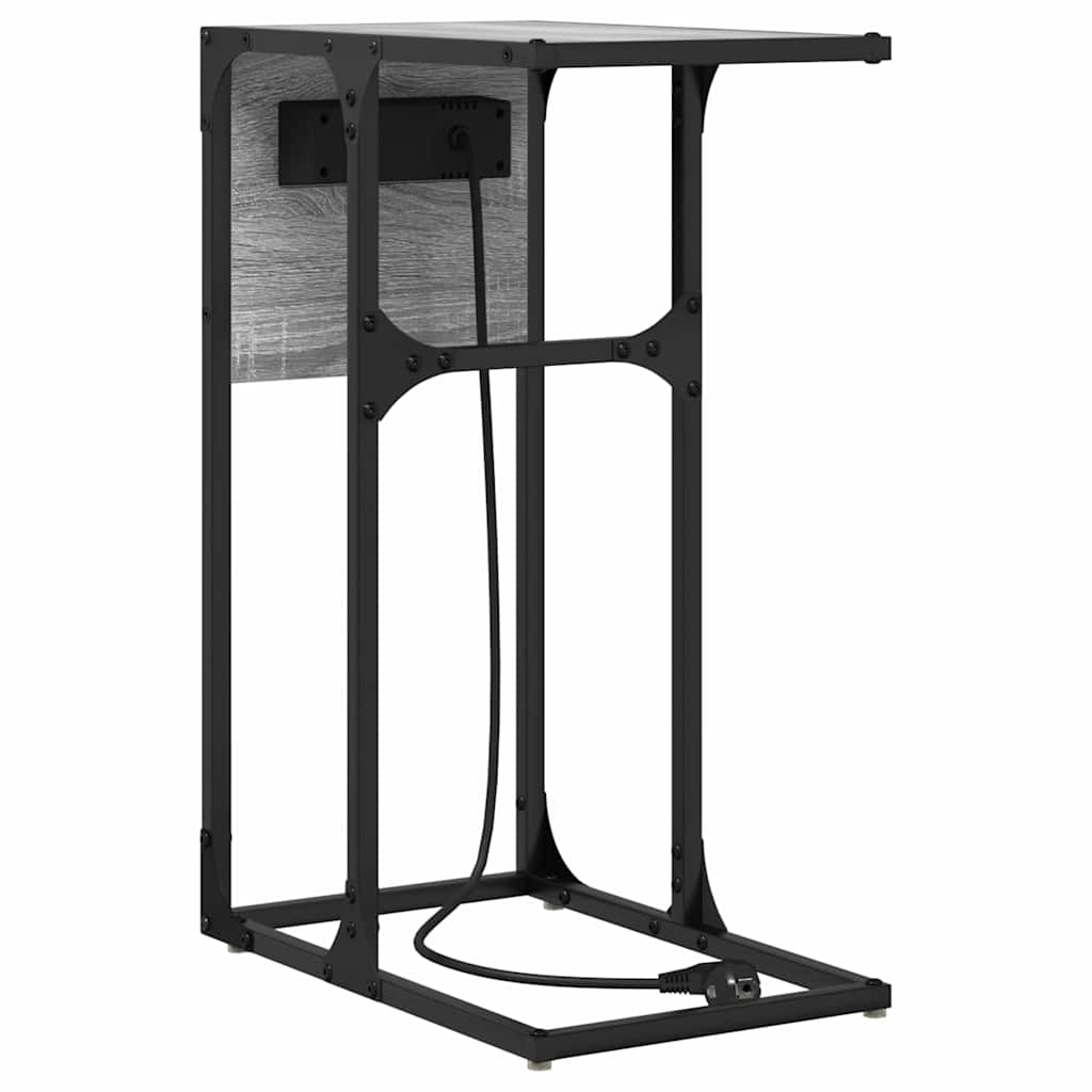 Nattbord Grå sonoma Konstruert tre