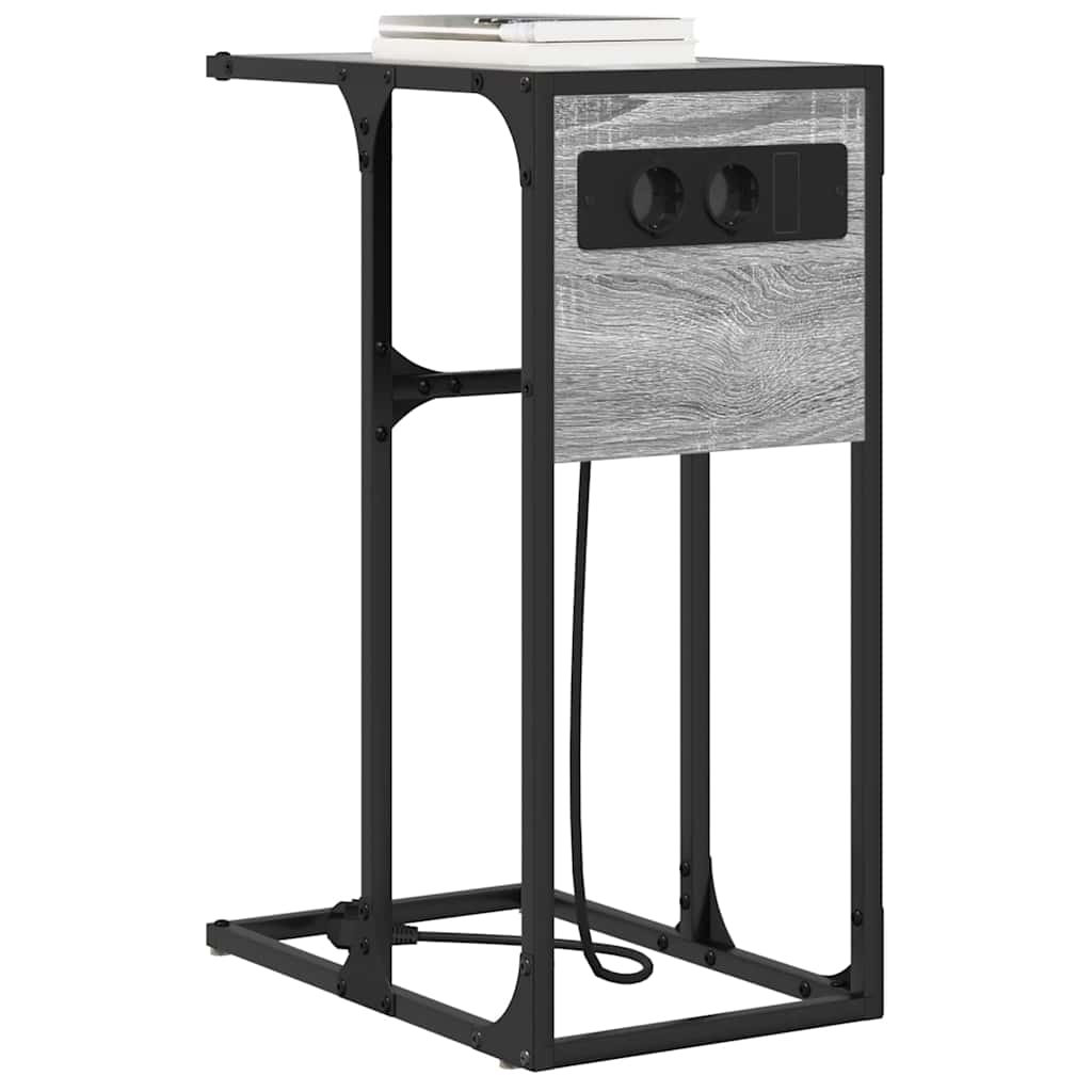 Nattbordskap Grå Sonoma 41,5 x 26 x 60,5 cm Konstruert tre