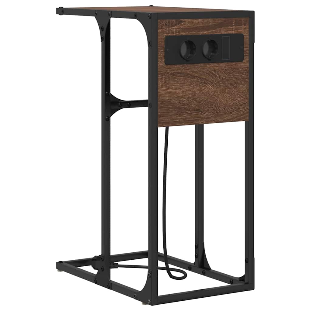 Nattbordskap Brun Eik 41,5 x 26 x 60,5 cm Konstruert tre