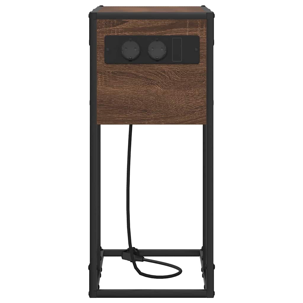 Nattbord brun eik Konstruert tre