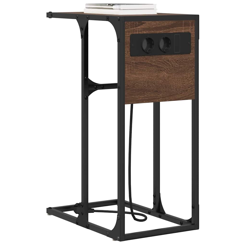 Nattbordskap Brun Eik 41,5 x 26 x 60,5 cm Konstruert tre
