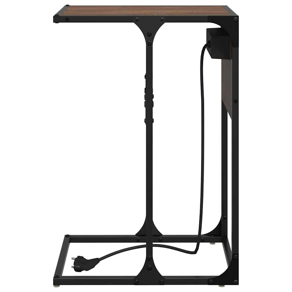 Nattbordskap Brun Eik 41,5 x 26 x 60,5 cm Konstruert tre