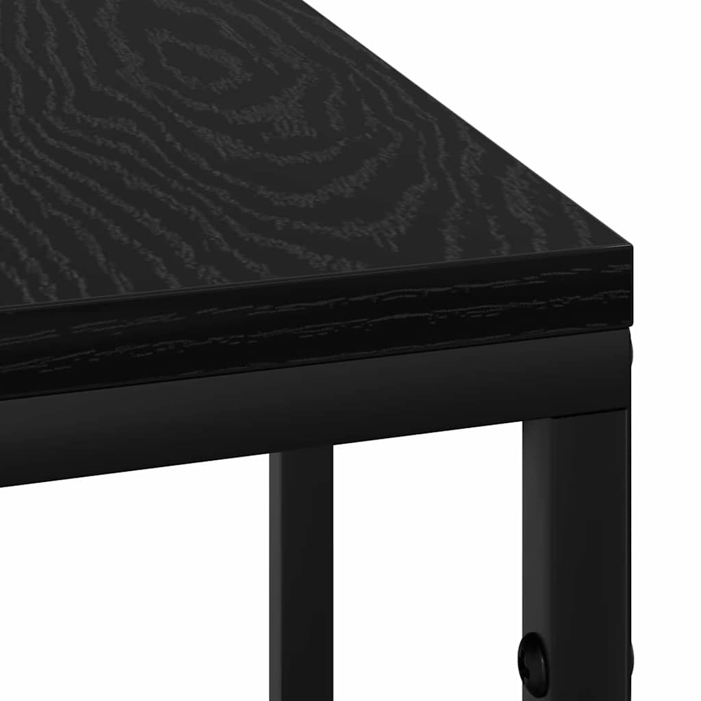 Nattbordskap Svart Eik 41,5 x 26 x 60,5 cm Konstruert tre