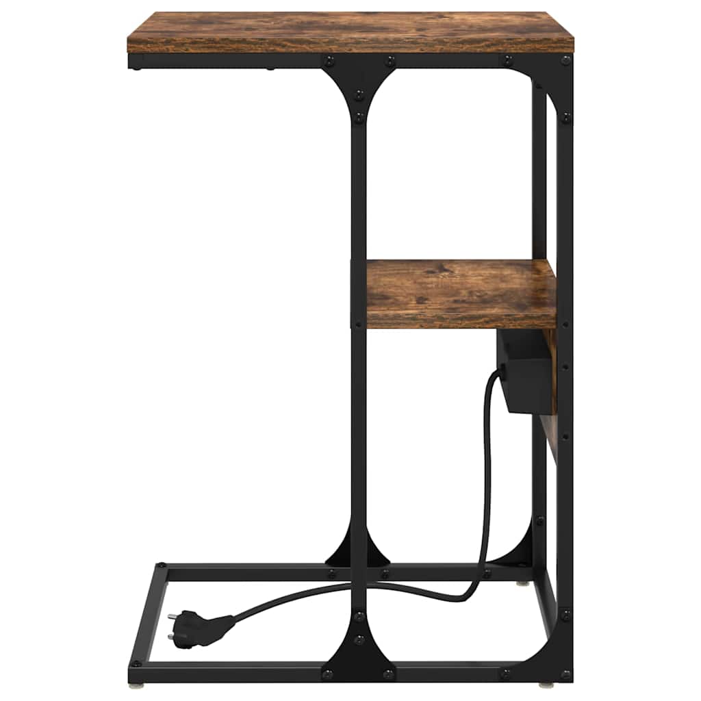 Nattbordskap Røkt eik 41.5 x 26 x 60.5 cm Konstruert tre