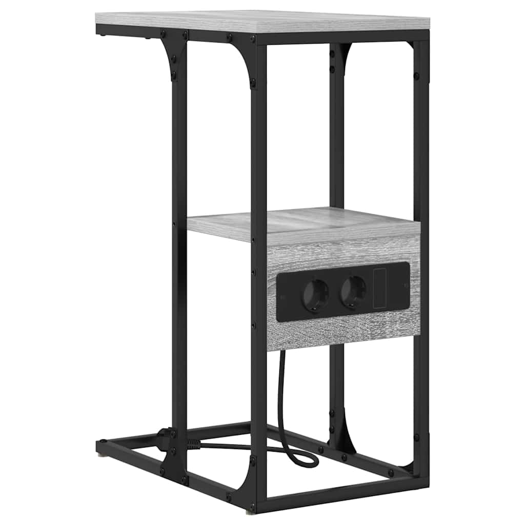 Nattbordskap Grå sonoma 41.5 x 26 x 60.5 cm Konstruert tre