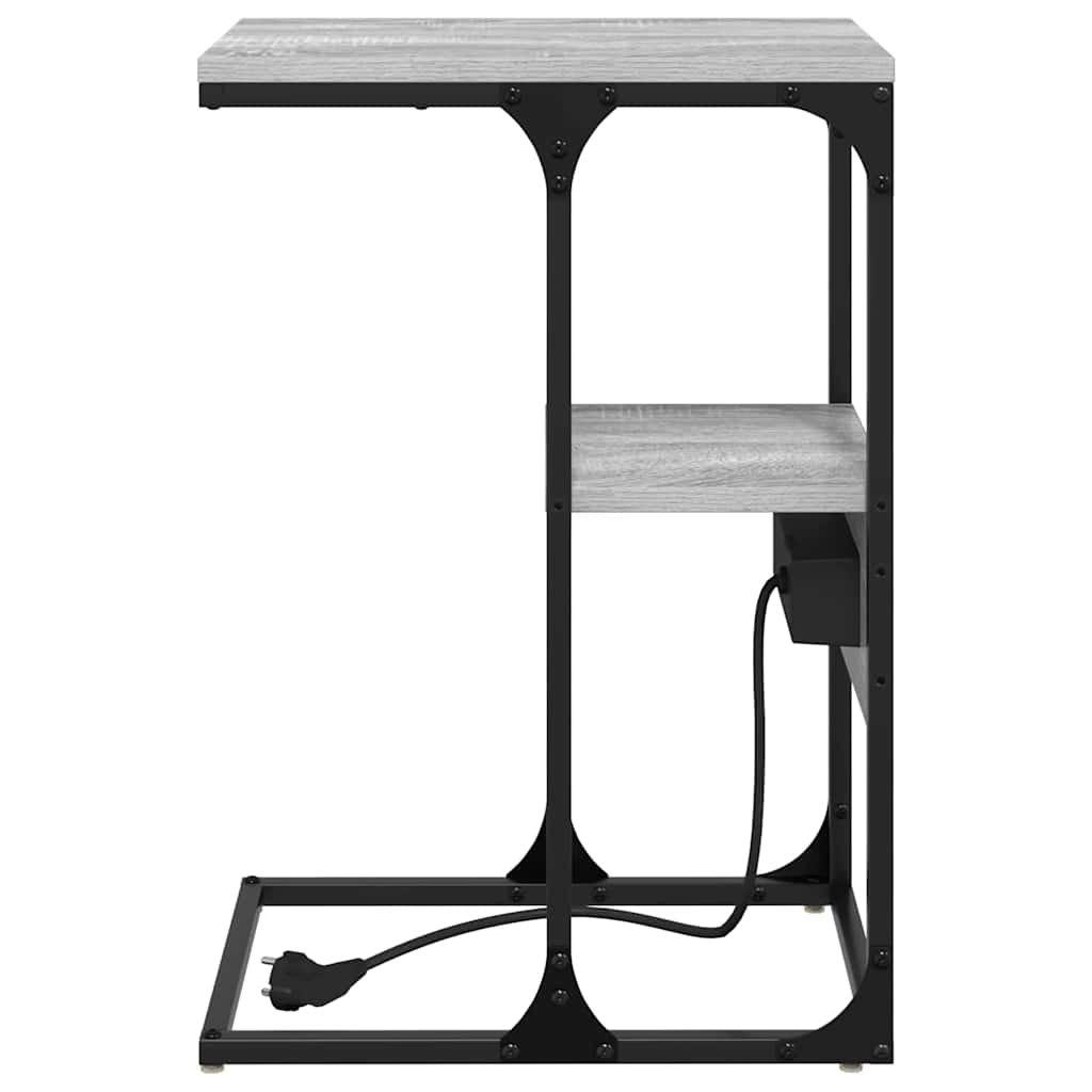 Nattbordskap Grå sonoma 41.5 x 26 x 60.5 cm Konstruert tre
